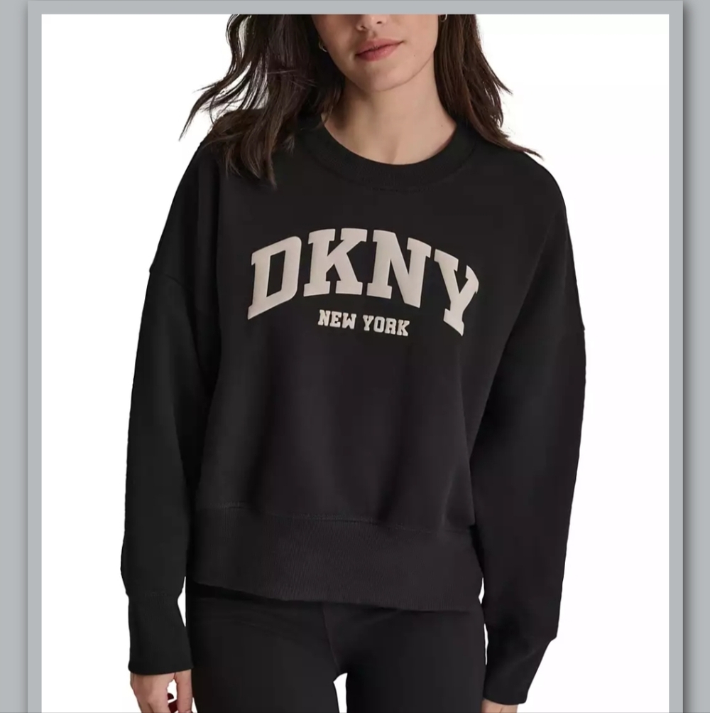 DKNY Size Small Black Crewneck Sweater